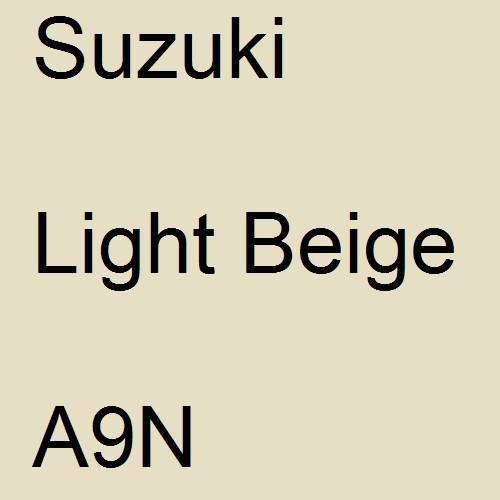 Suzuki, Light Beige, A9N.